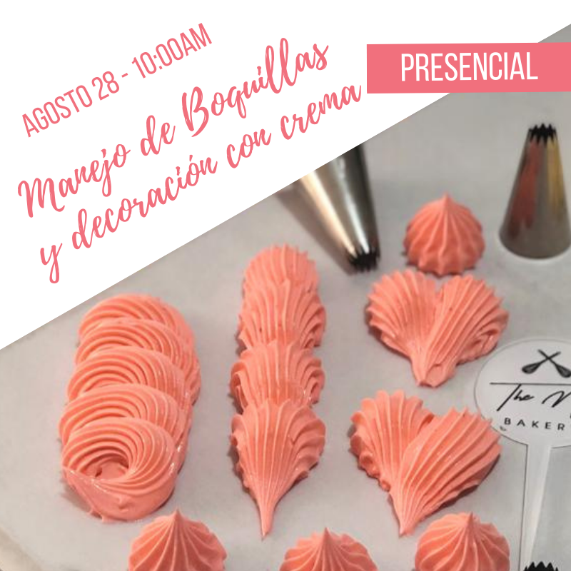 Manejo de Boquillas y Decoración Presencial